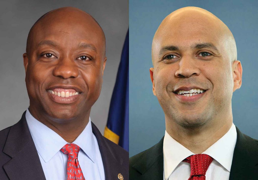 Senators Tim Scott (R-SC) and Cory Booker (D-NJ)