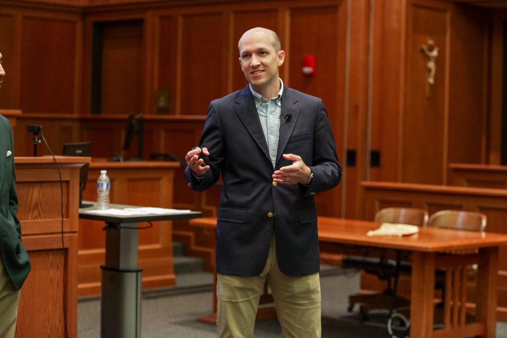 Jimmy Atkinson Speaks at University of Notre Dame