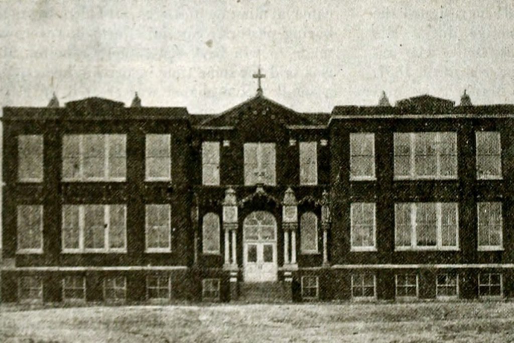 Pope Leo XIV's boyhood church, St. Mary of the Assumption in Chicago, IL in the 1920s