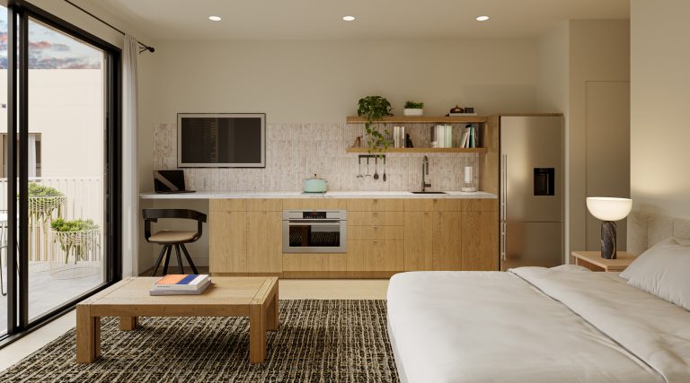 Modernest WeHo Studio Kitchen